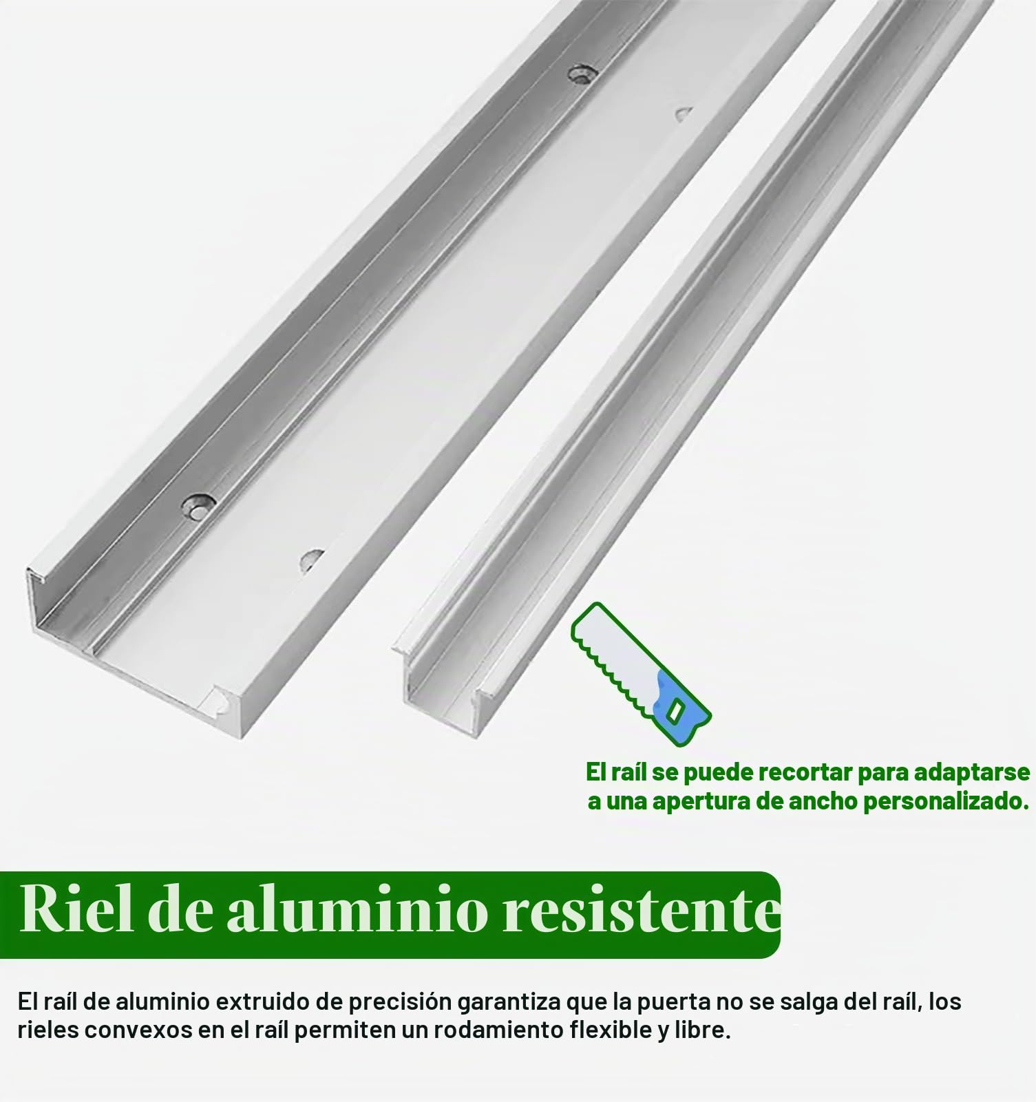 Kit Puerta Corredera Kit de Herrajes para Puerta Corrediza con Espejo Fantasma Sin Rieles, Riel de Aluminio para Puerta Corrediza con Cierre Suave, Sistema de Puerta Invisible(33.1in(84cm))