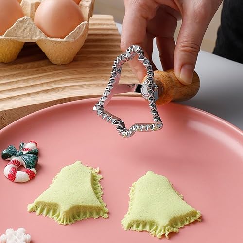 Miniatura 6 de Cortador de sellos para pasta, ravioles, perfecto para cortar pasta fácil y preciso y hacer ravioles, regalo perfecto de Navidad