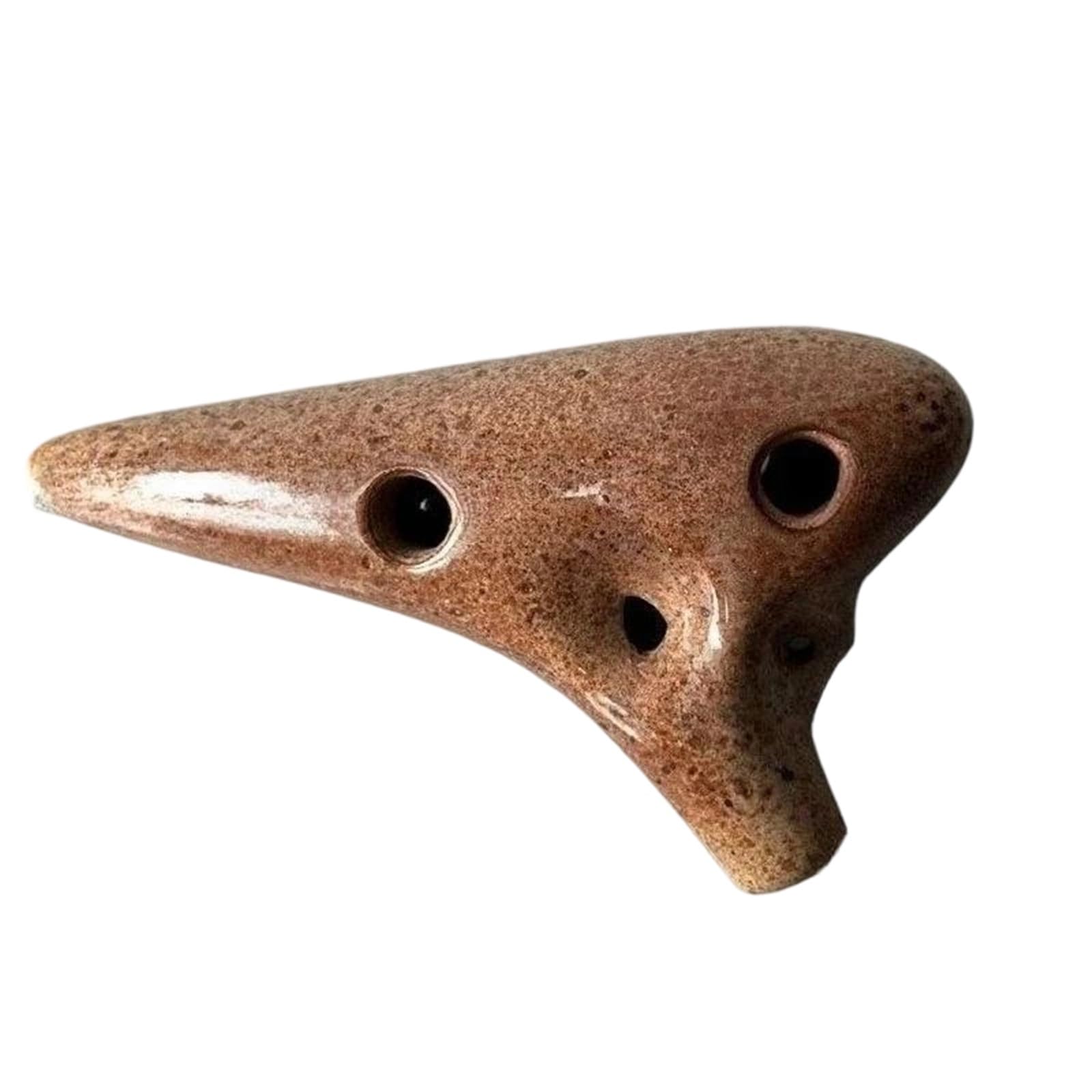 Okarina Ceramiczna Ceramiczna Okaryna 12 Otworów Instrument Do Nauki Dla Początkujących(Green)