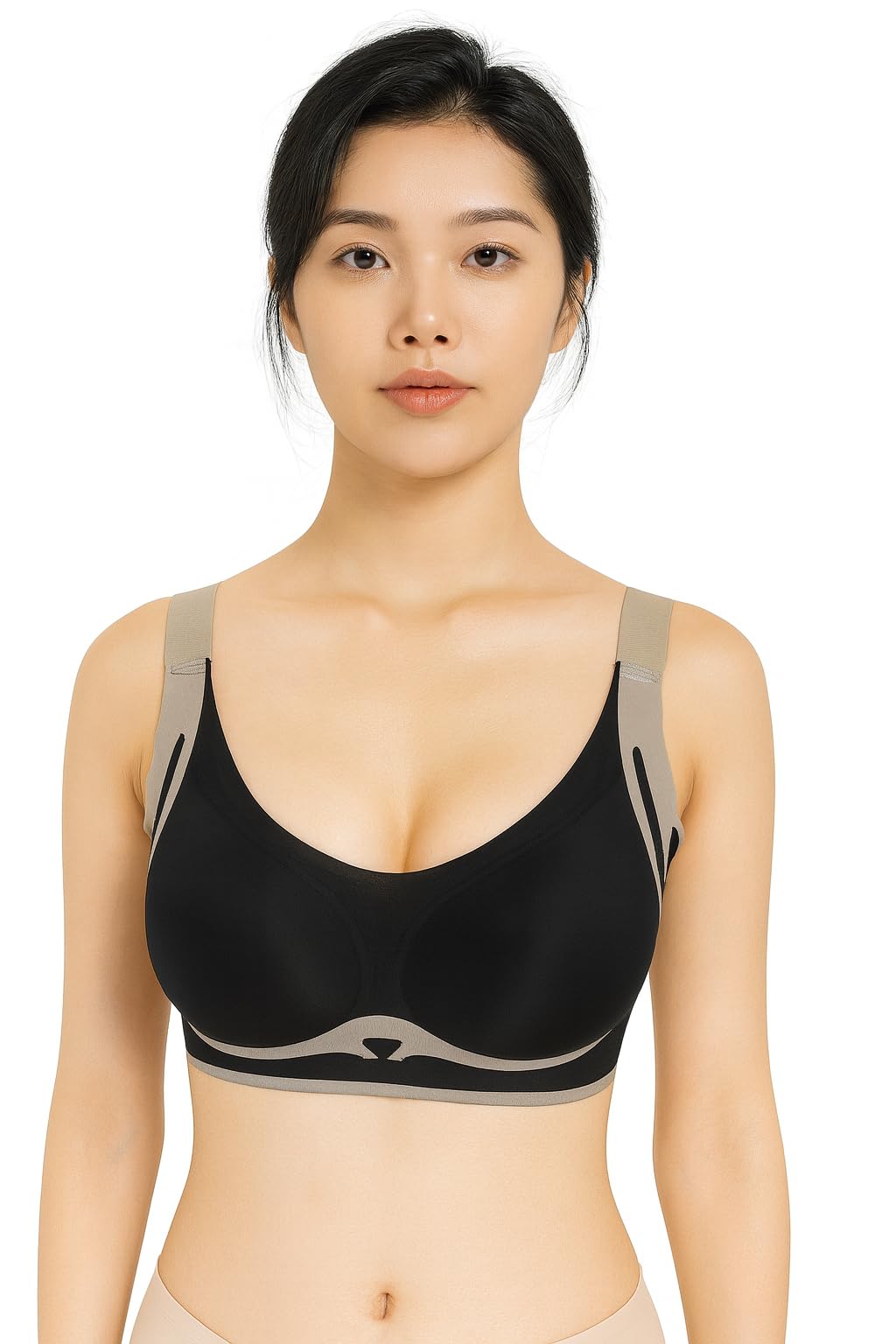 hpa hidden power apparel HPA Air Sports Bra for Girls & Women | Lightly Padded | Full Coverage | Non-Wired Seamless Sports Bra | Everyday, Gym & Active Wear | Comfortable Back Closure-picture-39