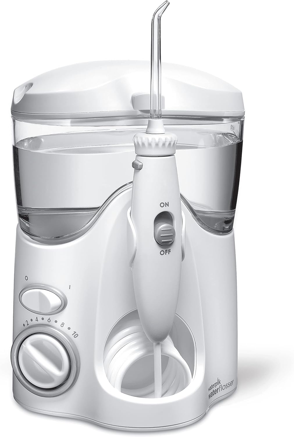 Waterpik - Irrigador bucal - WF100EU Ultra - Irrigador dental con 6 boquillas y tapa para tarjeta Arkebion® con protección RFID