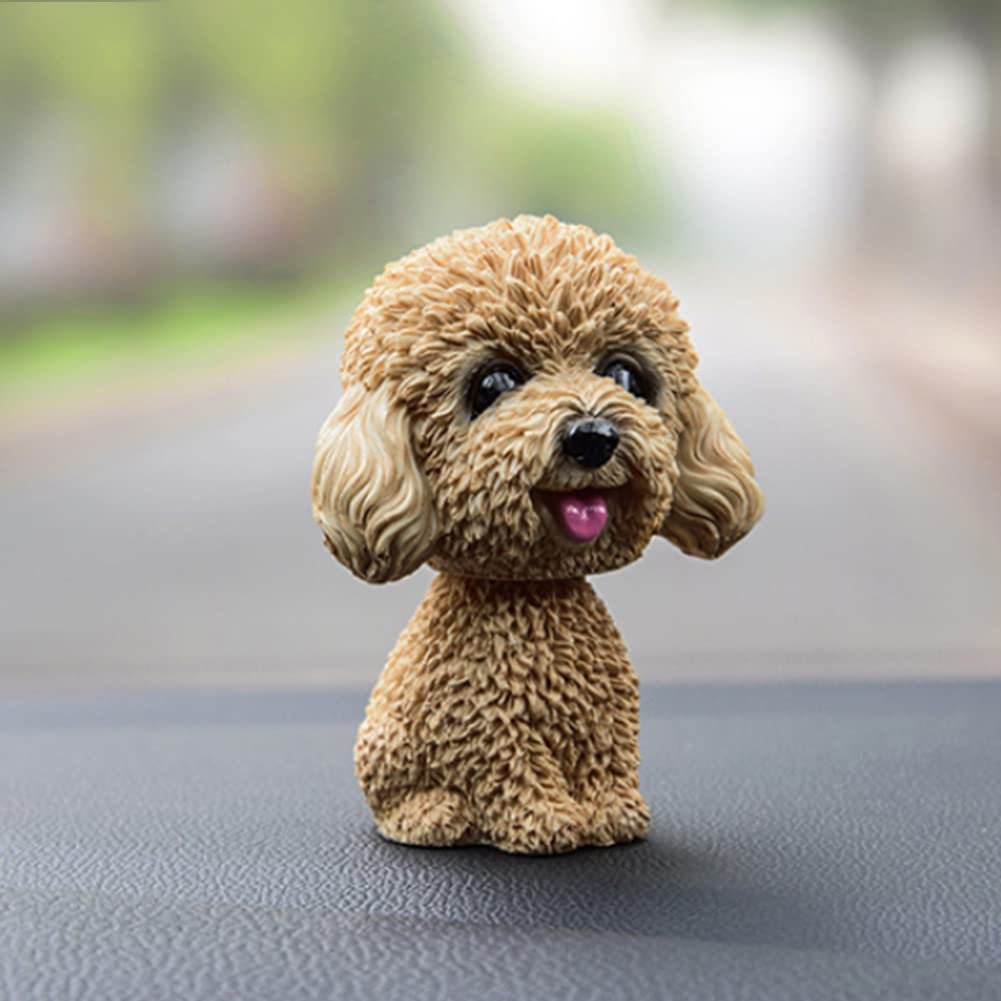 Rurunklee Car Nodding Dog Doll Cute Dog Ornaments Shaking Bobbing Head Dogs Puppy Car Interior Dashboard Decoration Creative for Car Home Desk Docoration