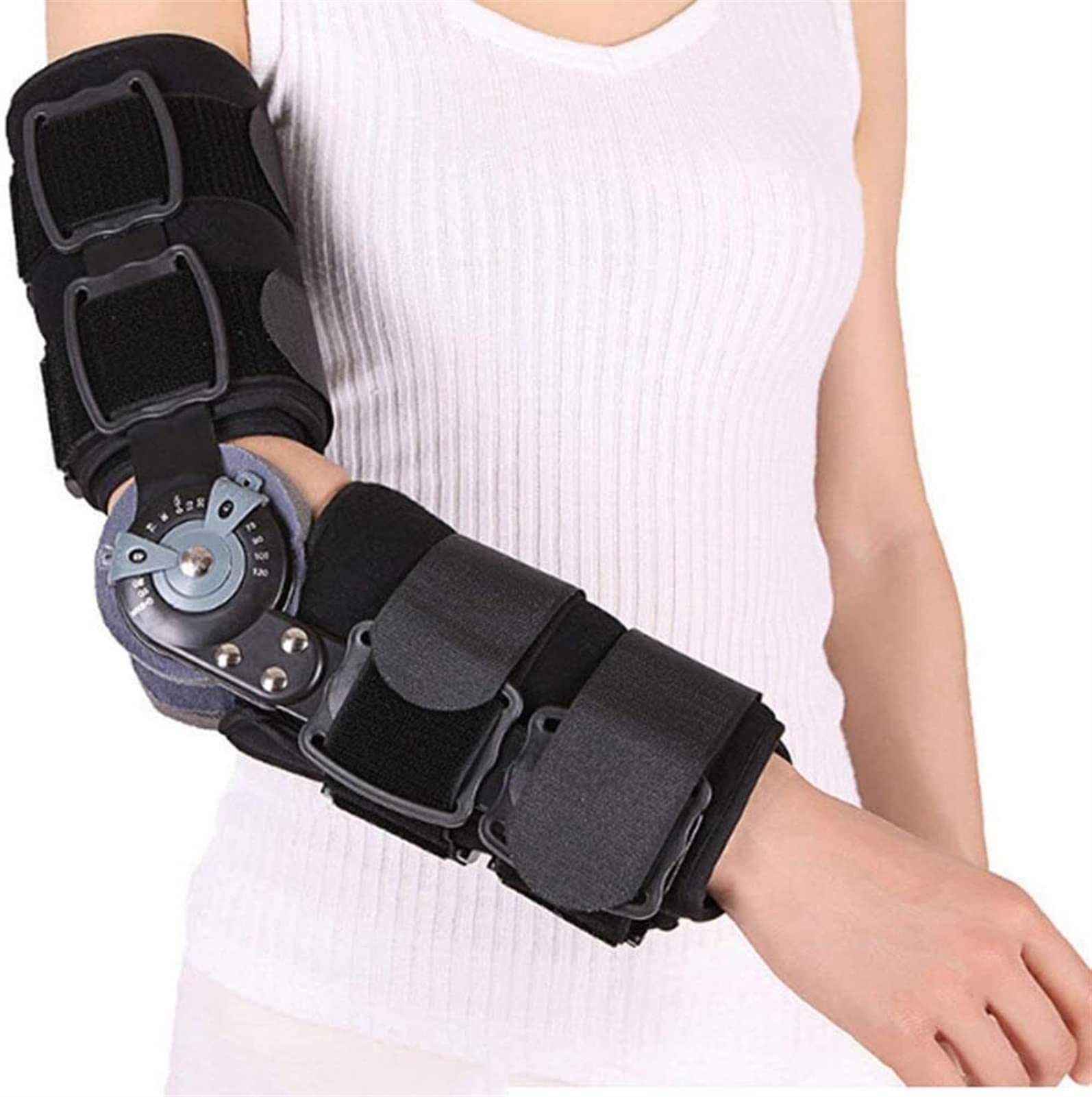 Codera Articulada Inmovilizador De Codo para Lesiones Codos Torcidos Tendinitis Artritis Y Otras Lesiones Deportivas
