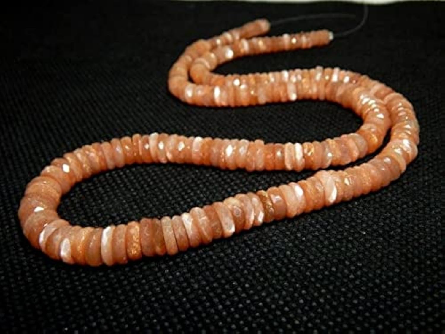 Sunstone perles de soleil pour fabriquer un bracelet bohème en pierres naturelles
