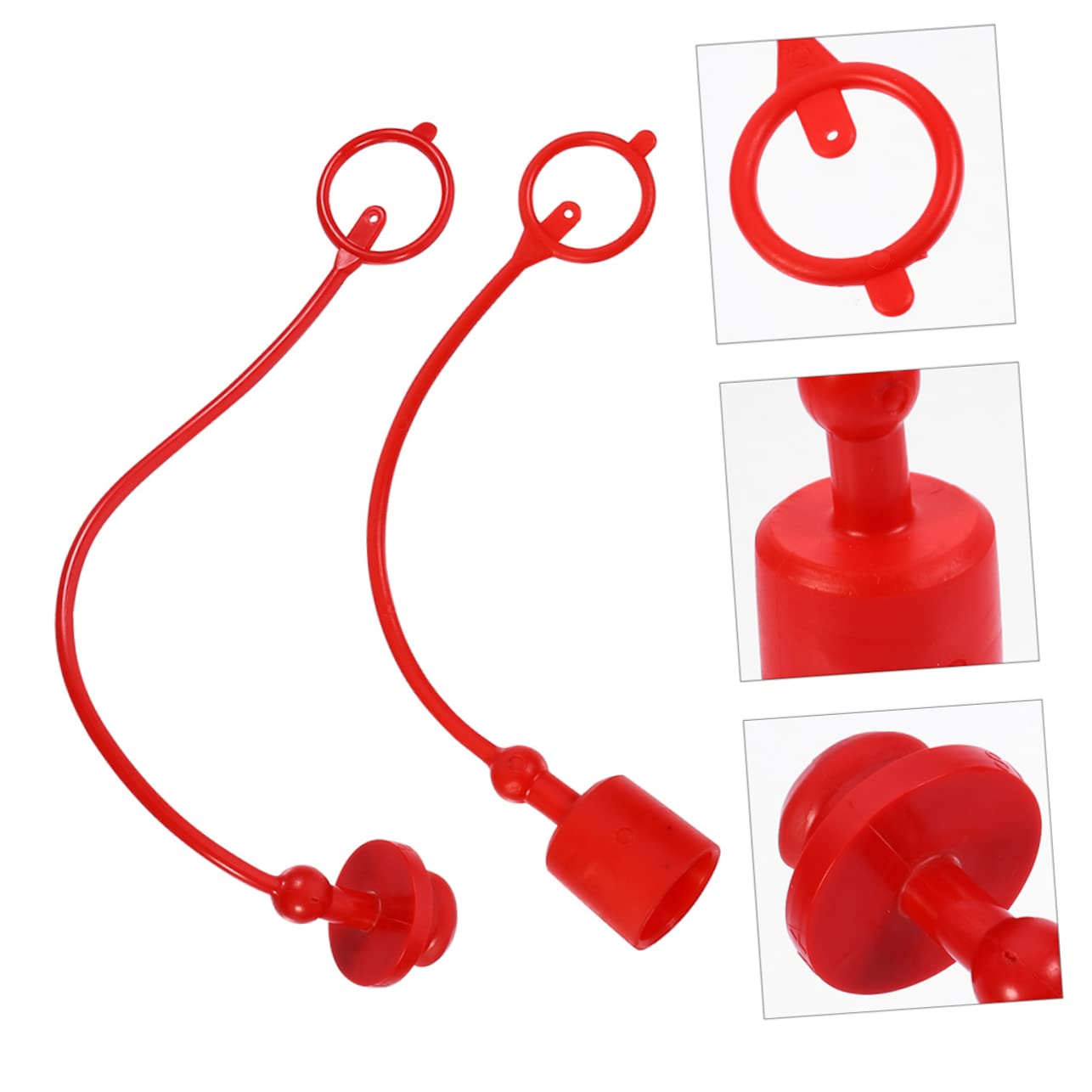 GLEAVI 2 Satz Hydraulik Schnellkupplung Staubschutzkappen aus Leichtem Pvc mit Je Einer Männlichen und Weiblichen Kappe für Sicheren Schutz