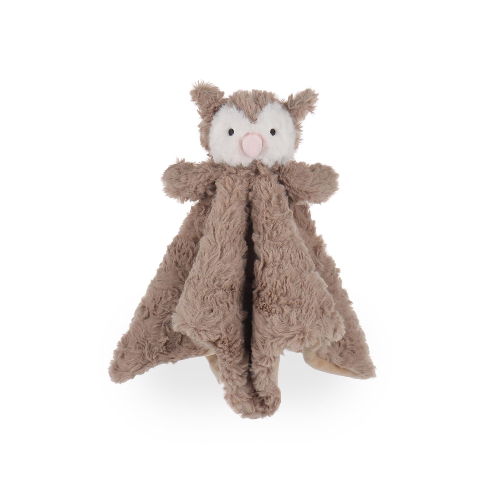 Apricot Lamb Flower Owl Security Blanket for Babies, Soft Loveys for Baby Boy and Girl, 14 Inches for Infant and Toddlers