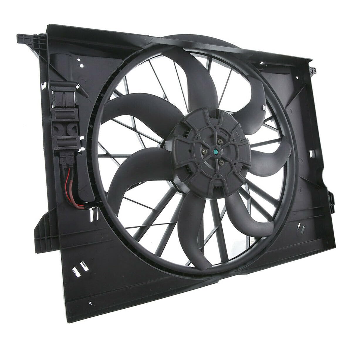 DUST GLOW 1pc Radiator Cooling Fan Plastic Assembly for ML320 2007-2009 for ML350 2006-2011 for ML500 2006-2007 for ML550 2008-2011 for R320 2007-2009 for R350 2006-2013 for R500 2006-2007 12V