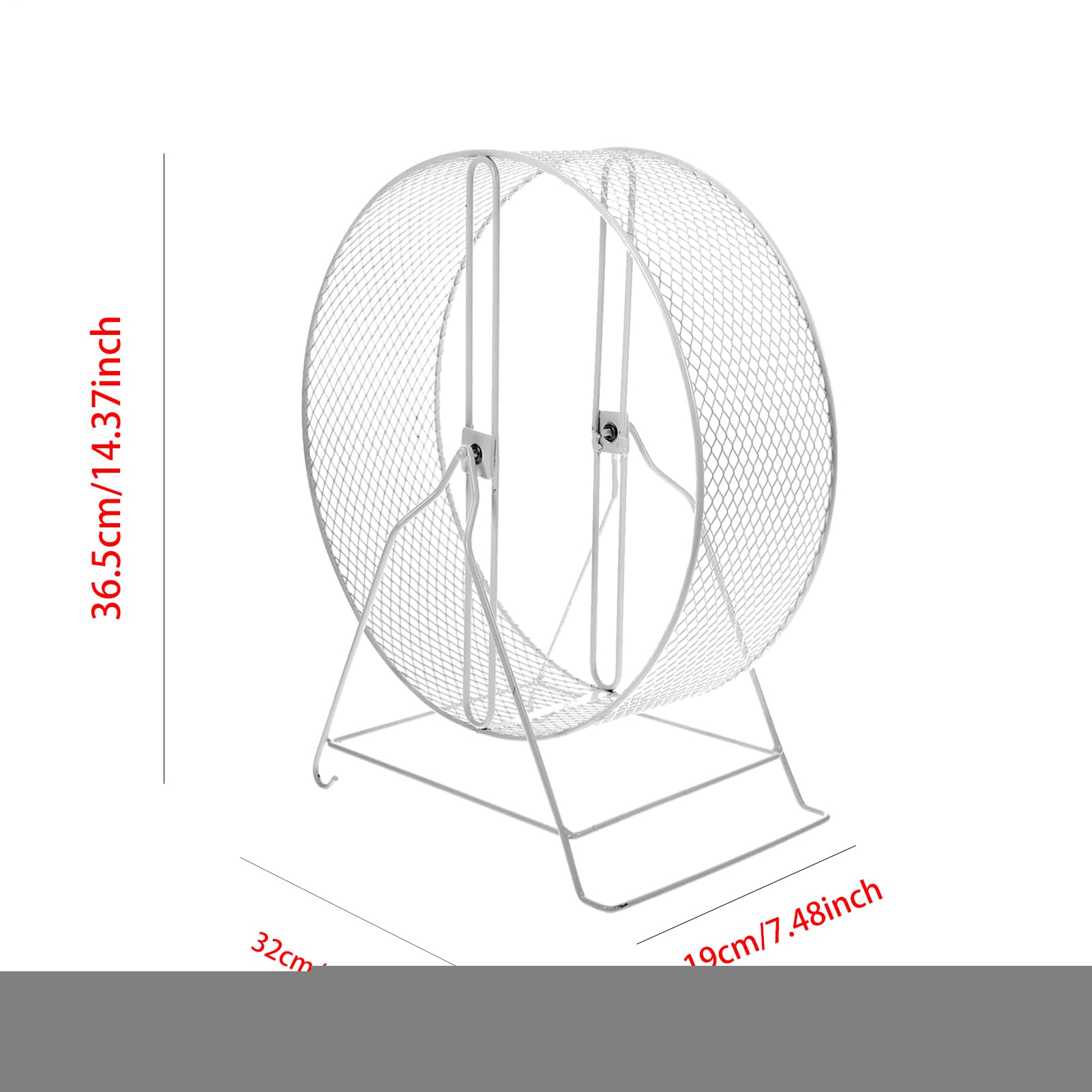 Ruota silenziosa per criceti – Giocattolo silenzioso per corsa silenzioso | accessorio notturno, grande gabbia per gerbilli siriani, movimento fluido per fitness per piccoli animali domestici nani