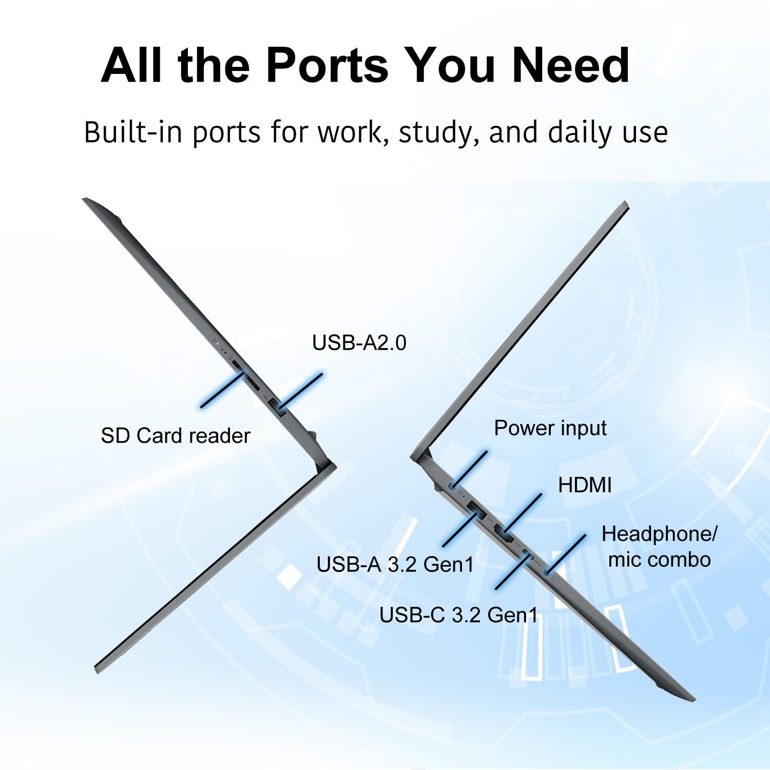 Lenovo Ideapad 15.6" Laptop with Microsoft 365 | Intel Dual-Core CPU | 1.1TB Storage (1TB OneDrive + 128GB SSD) | 4GB RAM | Wi-Fi 6 | 10HR Battery | Windows 11
