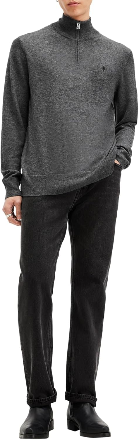 AllSaints mens Kilburn Zip Funnel - Image 4