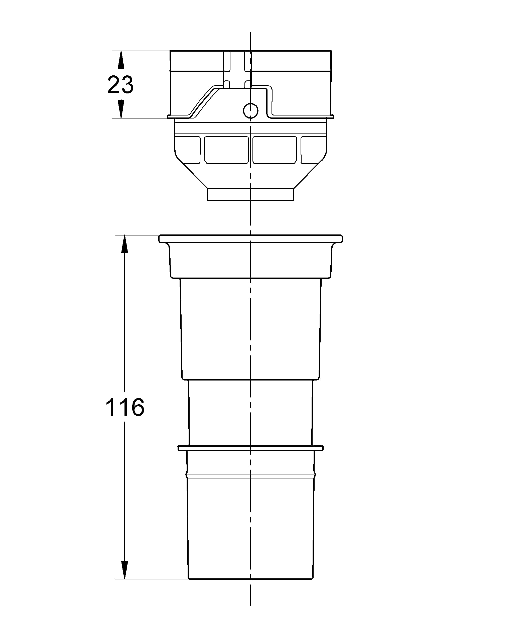 Grohe Adapter 4,5 l do spłuczki GD2