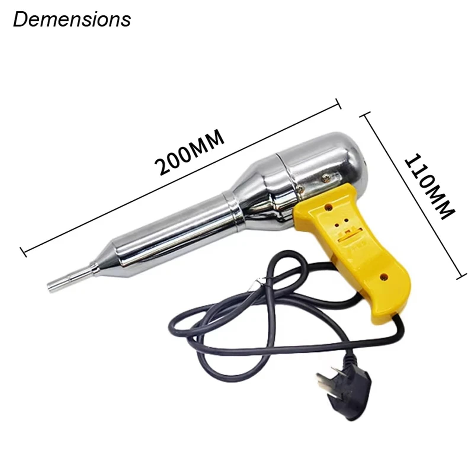 Saldatore Pistola Riparazione Macchina Pistola ad aria calda per saldatura di plastica regolabile, kit per saldatrice ad aria calda per PE PP PVC(700W)