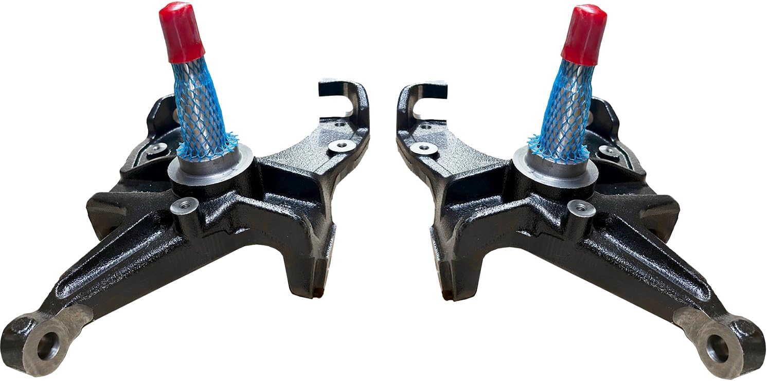 3" Lowering Drop Spindles Steering Knuckle Compatible with Compatible with 1973-1991 Chevrolet C-10 R10 R1500 C1500 Suburban (FITS 1.00" Thick Rotor 2WD ONLY)