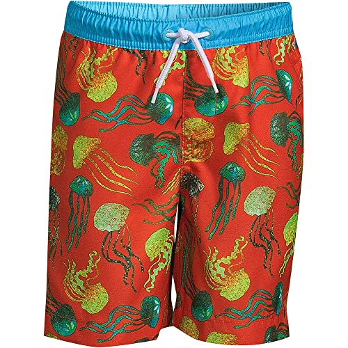 Lands' End B Swim Trunks Flame Jellyfish Kids Medium