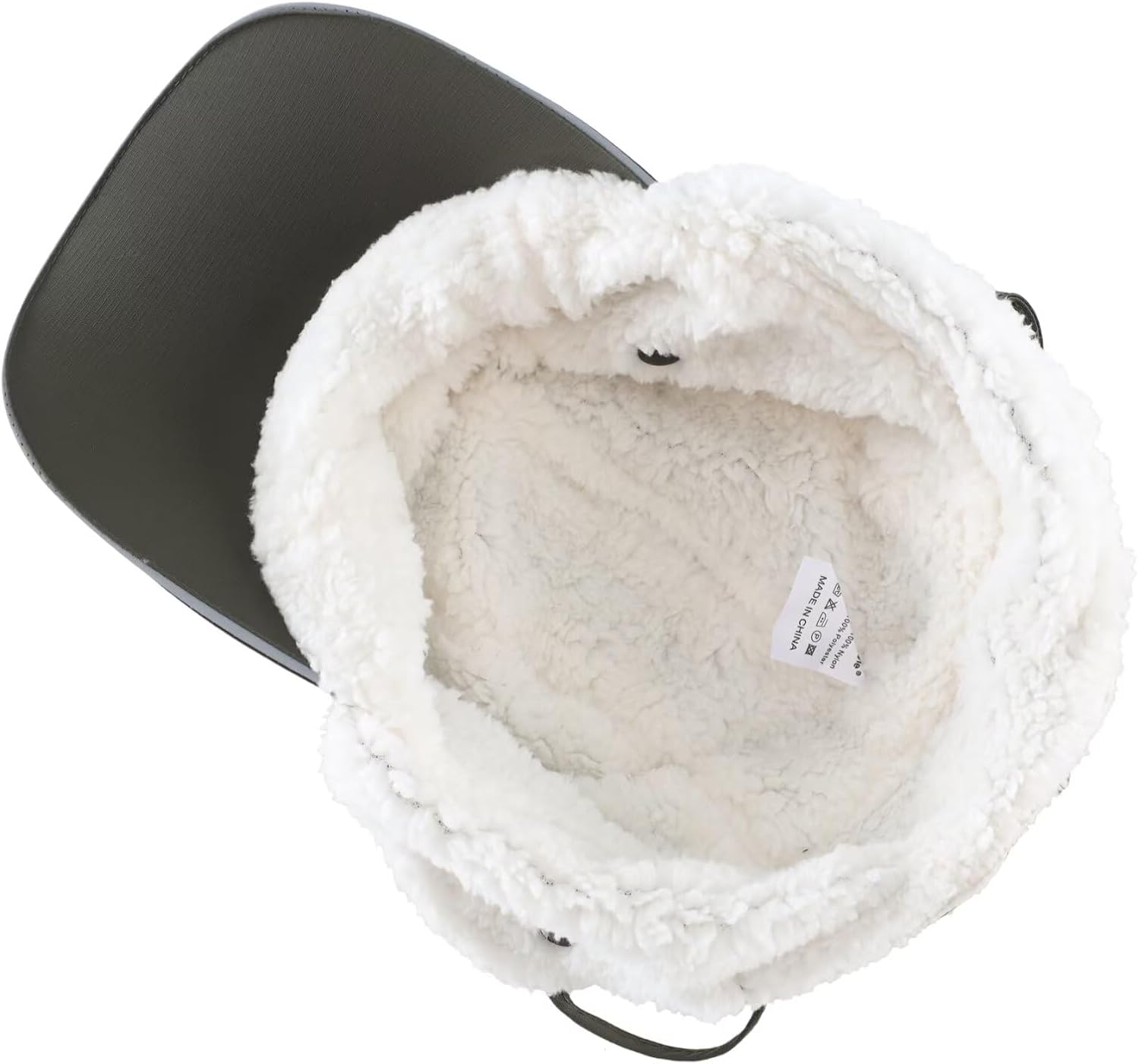 Connectyle Winter Earflap Hat for Men Women Sherpa-Lined Baseball Cap Water-Resistant Reflective Adjustable Sports Hat - Image 4