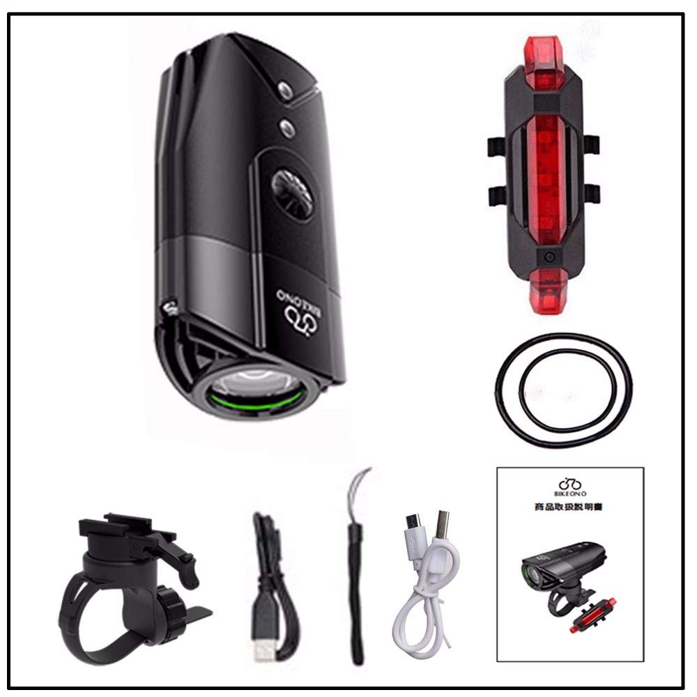 1200 lúmenes luz de Bicicleta Faro de Bicicleta LED luz Trasera USB Linterna Recargable Linterna de Ciclismo para lámpara de Bicicleta