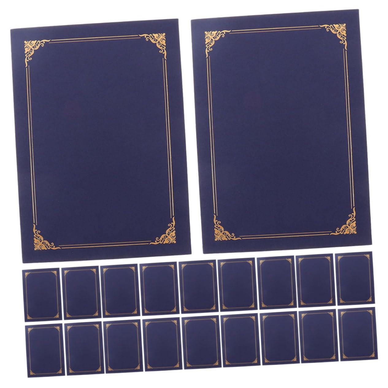 OSALADI 20pièces Porte-certificats Papier Couvertures de Protection pour Diplômes et Documents Lot de Pochettes Pliables pour Certificats Honneur