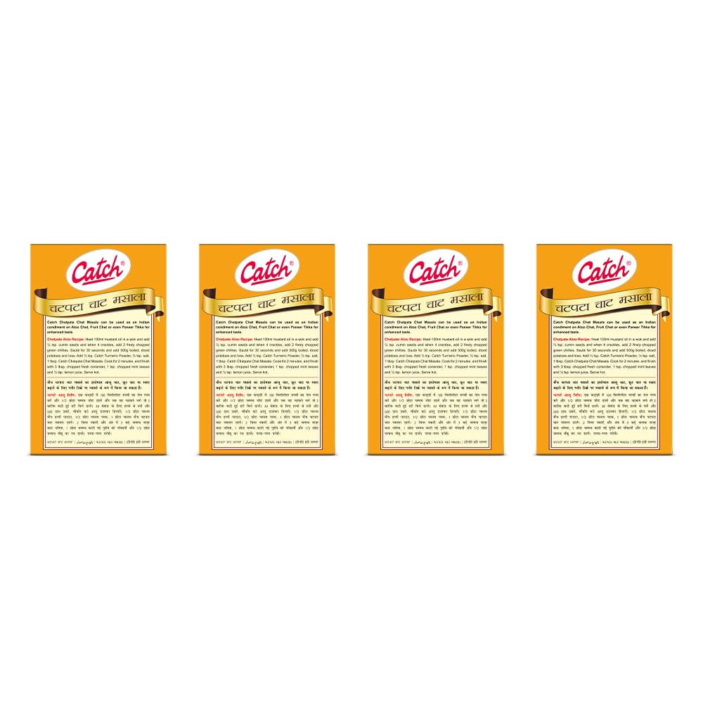 catch Chatpata Chat Masala 100 Gm - Pack Of 4(400 Gms), Vegetable Masala - Image 3 thumbnail