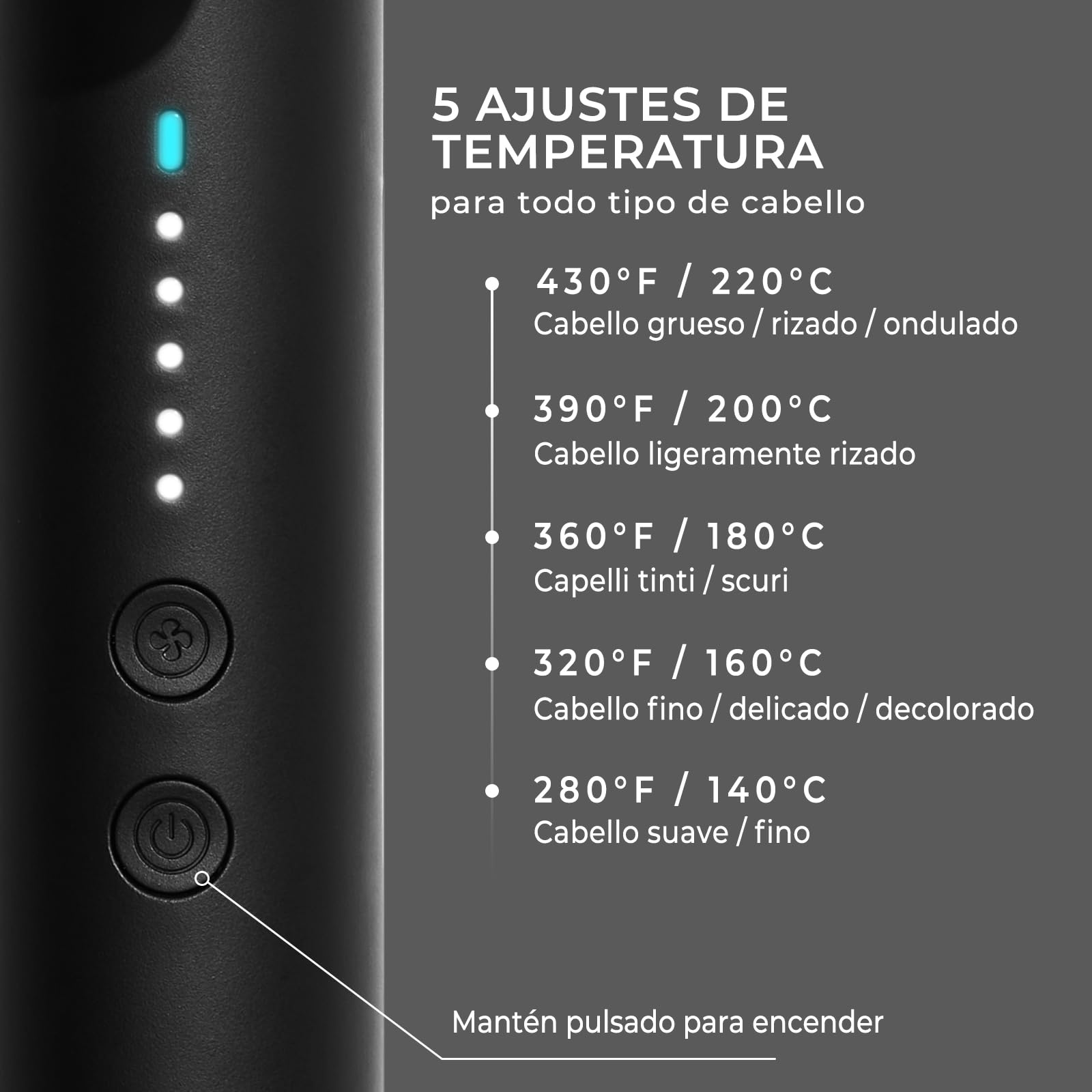 TYMO Airflow Planchas del Pelo - Plancha Alisadora Rizos y Alisado 2 en 1, Alisador y Rizador Iónico para Alisar Rápido u Ondas Naturales con Aire 360°, 32mm Plancha para Rizos Grandes, Negro