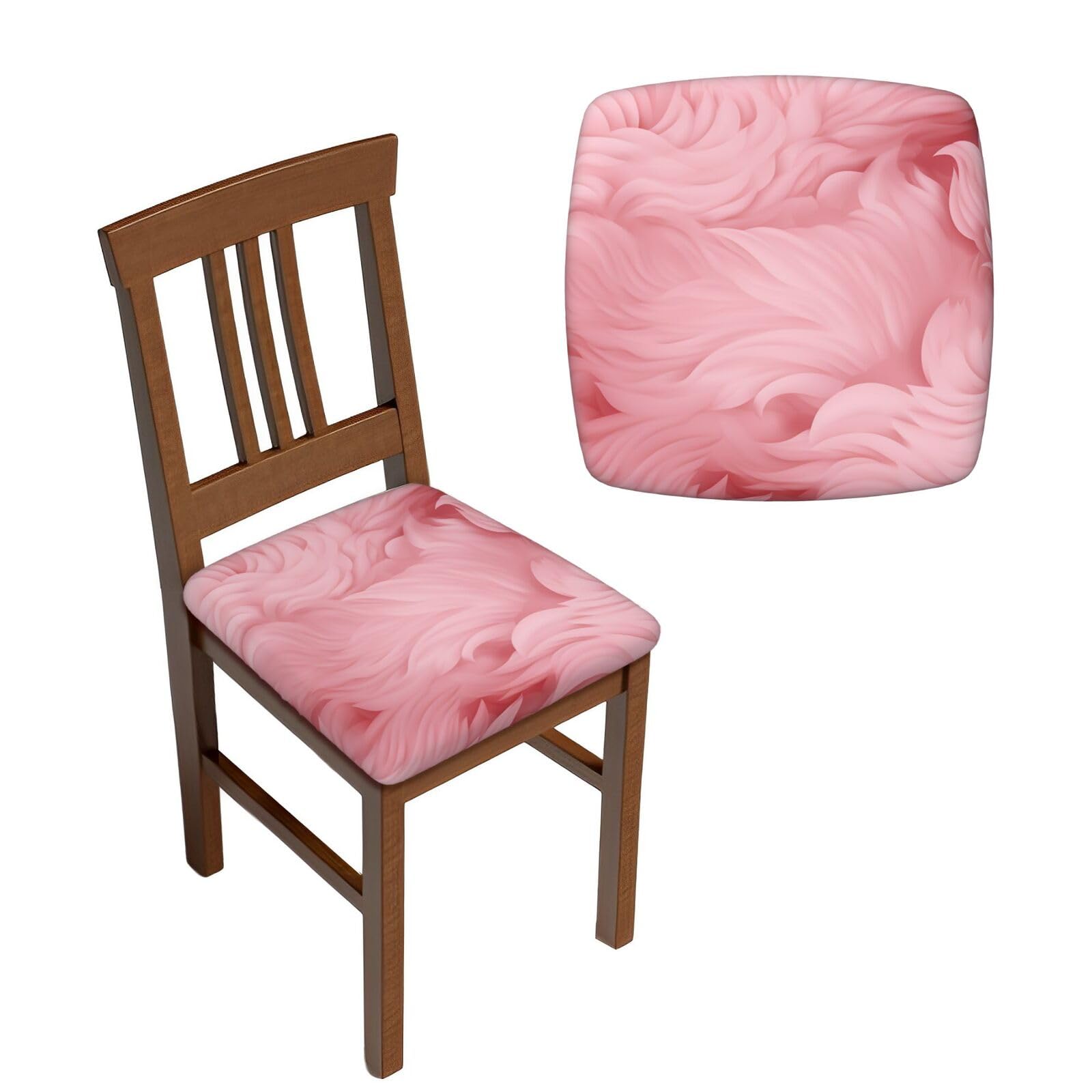 Housses de siège extensibles (lot de 6) lavables avec attaches pour chaises de salle à manger