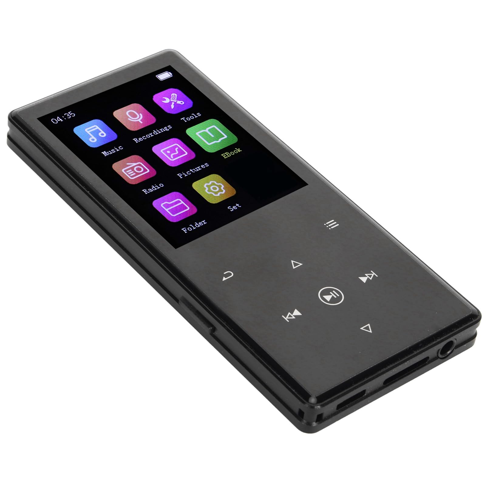 Lettore Musicale MP3, Lettore MP4 Multifunzione con Cancellazione del Rumore Suono HiFi Senza Perdita per Camminare Tutti i Giorni (32 GB)
