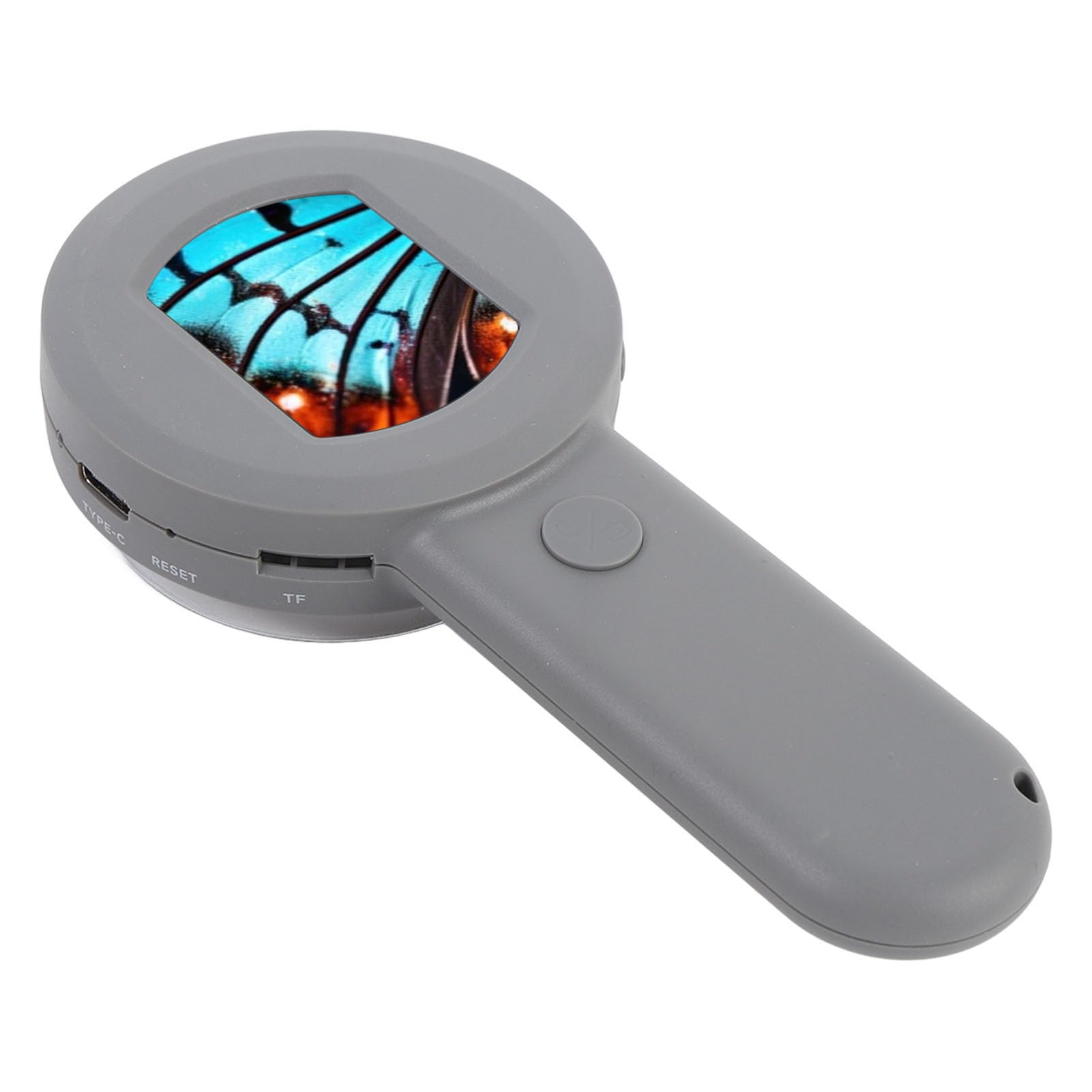 Generic Lente D'ingrandimento per Monete Portatile Illuminata 100X per Gioiellieri con Lente D'ingrandimento per Tricomi con Schermo LCD da 2" per Adulti Microscopio Digitale Portatile per Hobbisti