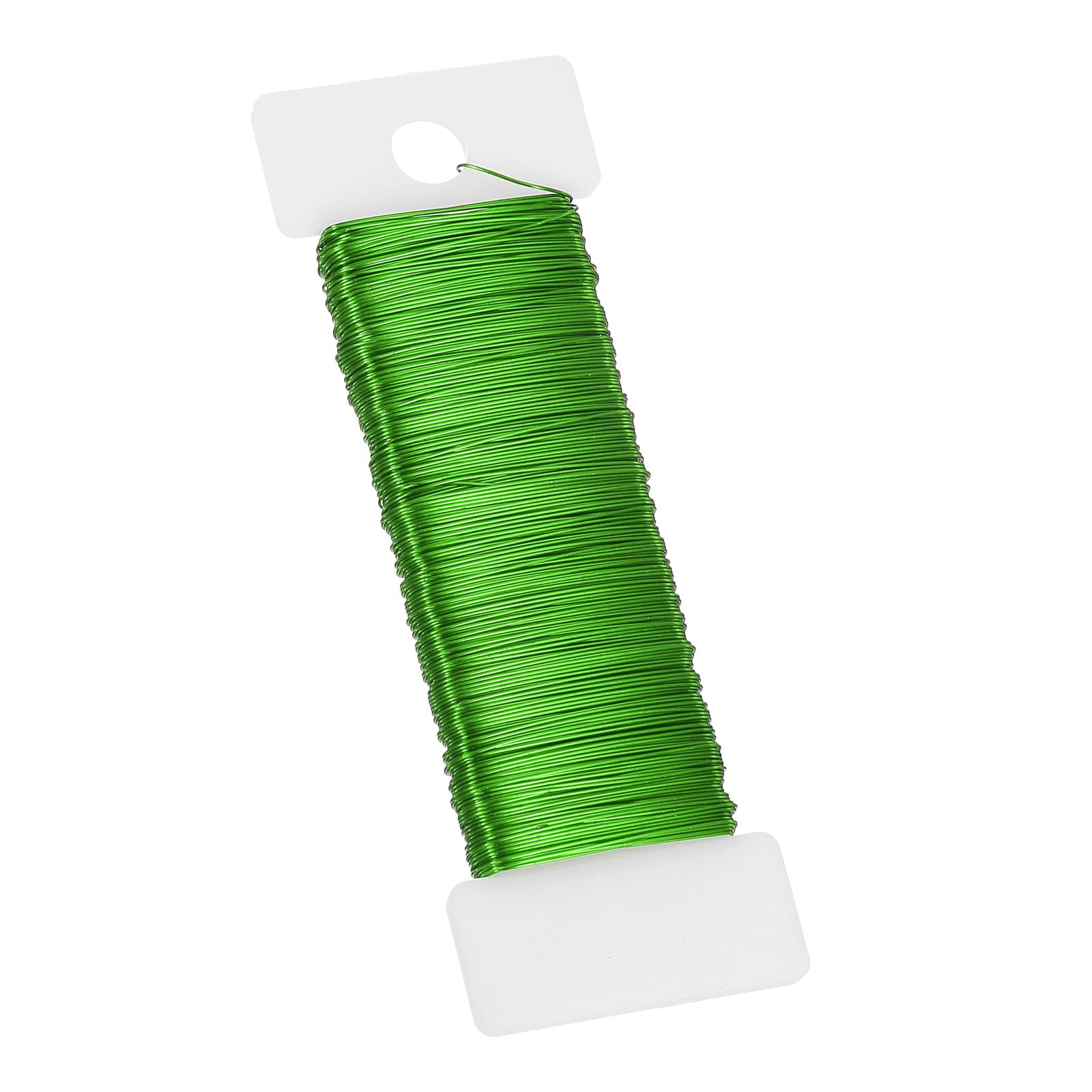 PATIKIL 26 Gauge Floral Flexible Paddle Wire, 38 Yard (115 Feet) Florist Wreath Wire for Crafts Flower Arrangement, Grass Green