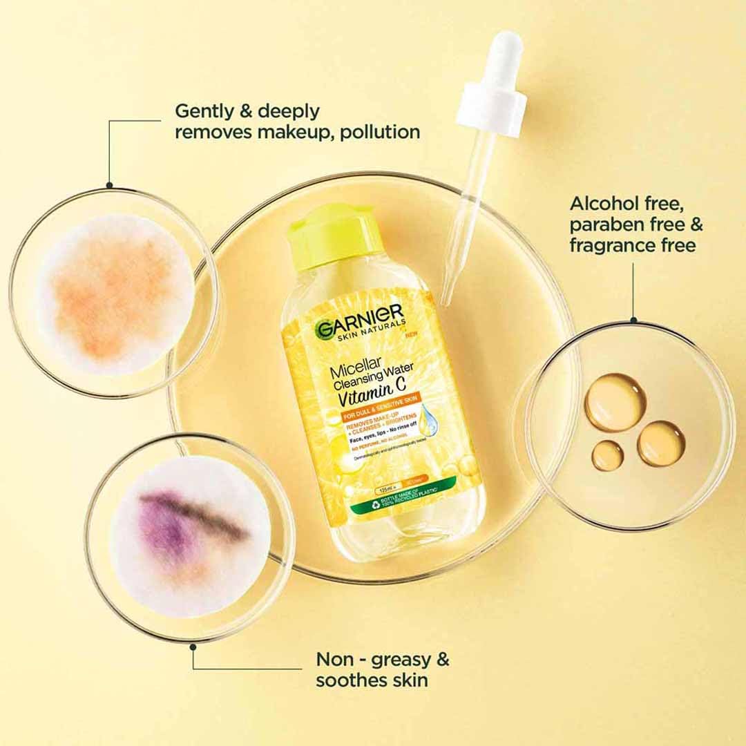 Garnier Vitamin C Micellar Cleansing Water- For Bright Skin, 400ml 2