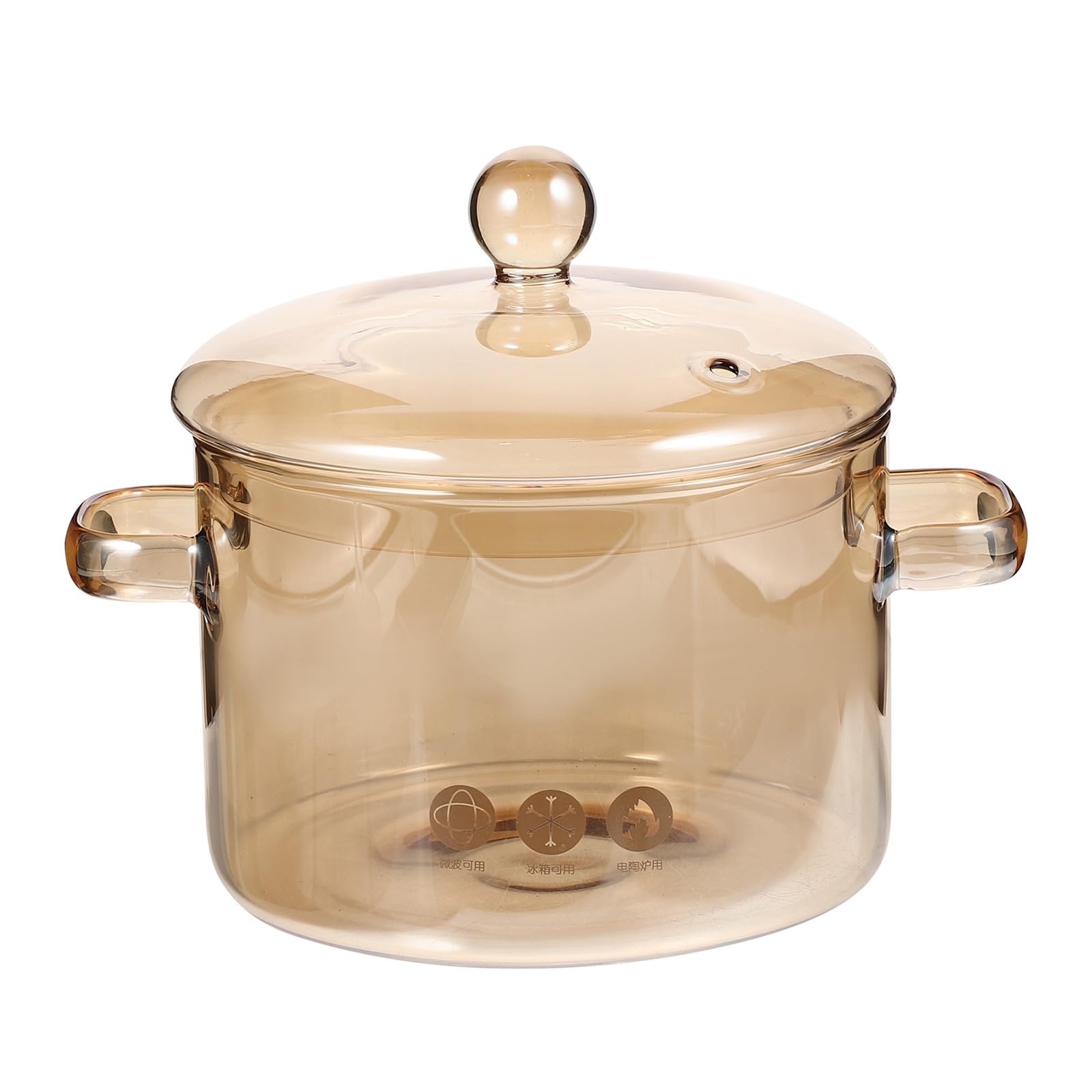 Casserole en verre borosilicate 1300 ml idéale pour ragoûts soupes et pâtes