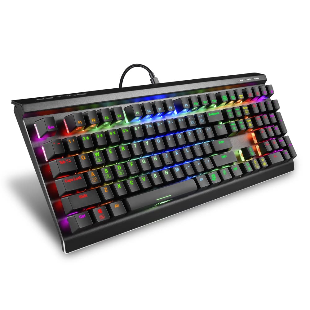 SHARKOON TECLADO GAMING (INGLES) SKILLER SGK60 MECANICO BLANCO