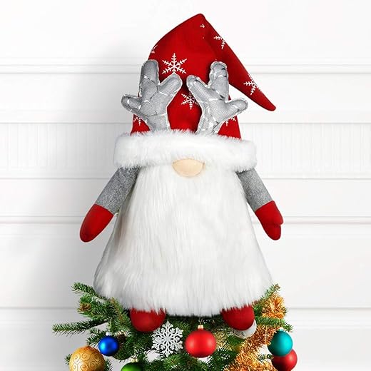 LURLIN Gnome Christmas Tree Topper