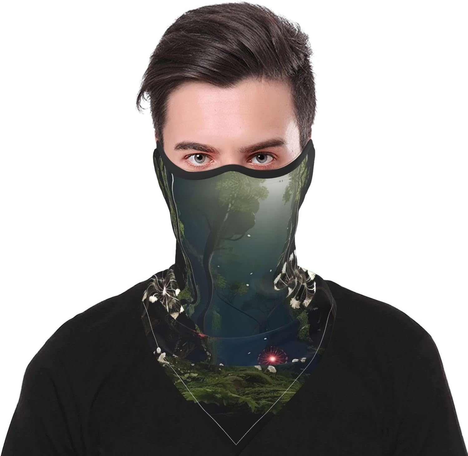 Protection Neck Gaiter Face Cover Fairy Circle, Dandelion Balaclava Scarf Mask, Windproof Breathable Sun Shield for Men Women, Skiing Hiking Cycling Outdoor Sports