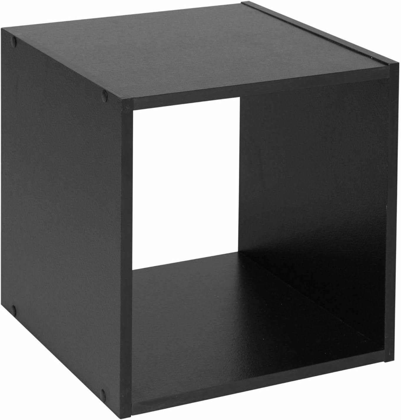 Way Betta 1 2 3 4 Cube Tier Wooden Bookcase Bookshelf Storage Organizer Shelf Unit Display Stand Shelving for Home, Bedroom, Office Kids Rooms, Etc, Wooden Display Shelf (Black, 1 Tier)