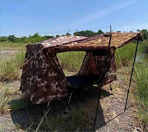 Off-The-Ground Folding Combo Off-Ground Shelter with Carry Bag Height Adjustment for Hiking Outdoor Tent Activities