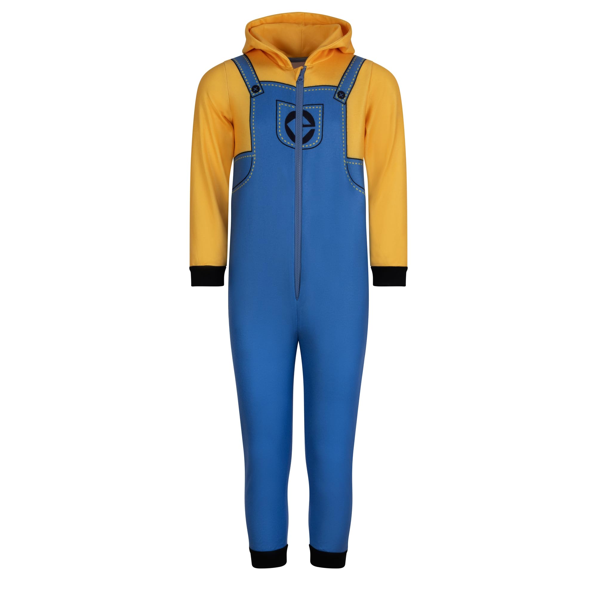 MINIONS, Costume Onesie with Hood for Children, Yellow/Blue, 18-24 Months: 92cm, Yellow