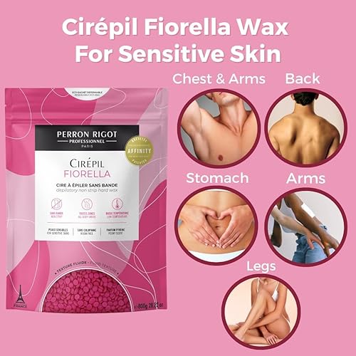 Miniatura 8 de Cirepil - Fiorella - Lata de cera de 14.11 onzas - Cera hipoalergénica de alto rendimiento, elimina el vello en una pasada - Textura de gel ultra