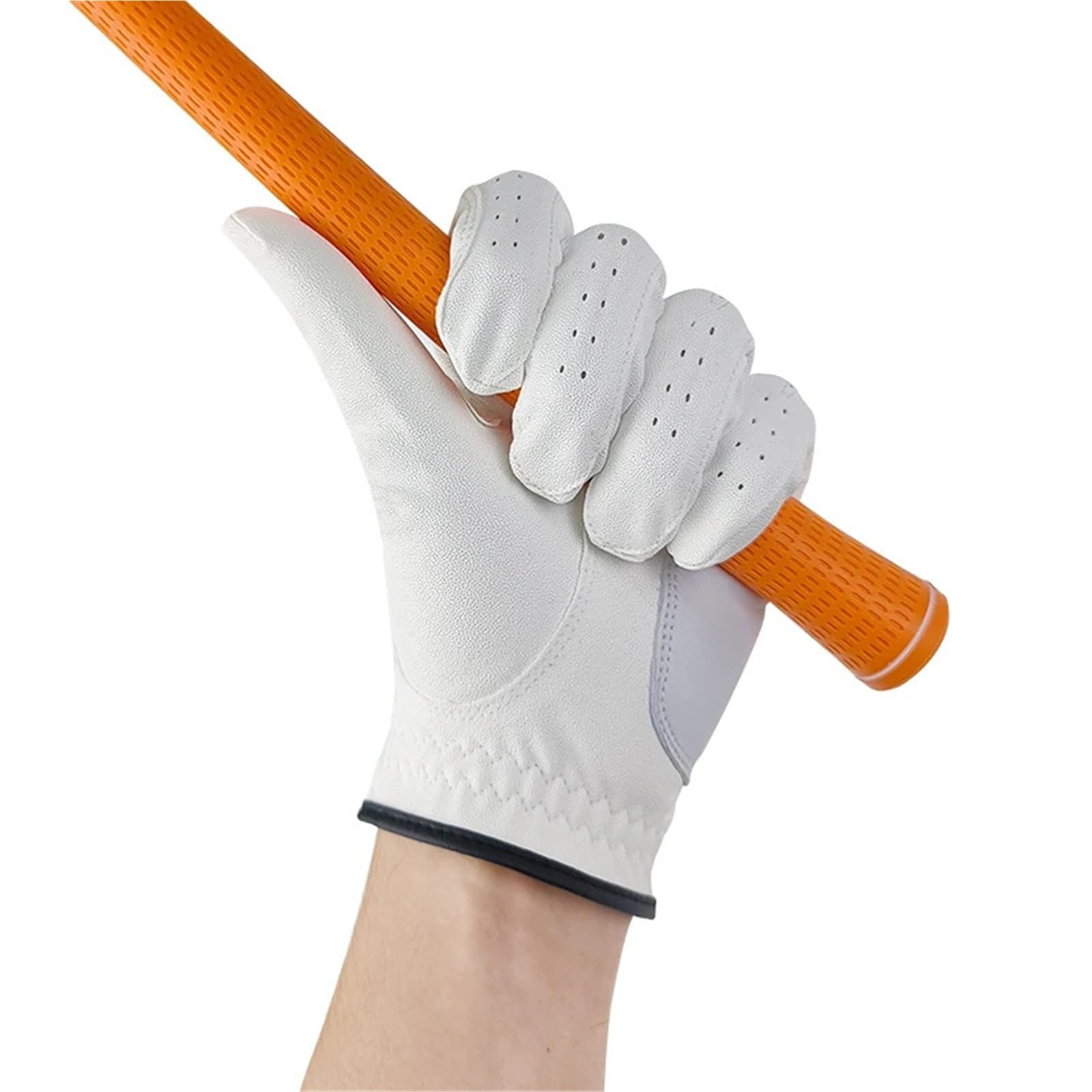 Générique Compatible avec Les Gants de Golf de la Main Gauche des Hommes PU Lycra élastique antidérapant Respirant Conception Confortable
