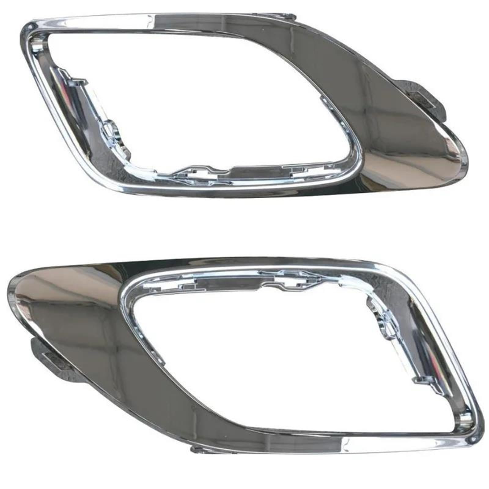 Samochód Przód Prawy Lewy Przeciwmgielne Reflektor Rama Przeciwmgielne Osłona Grill Dla Renault Dla Fluence 2013-2016 Chrom 261A32113R Samochód Światło Przeciwmgielne Osłona(Chrome set)