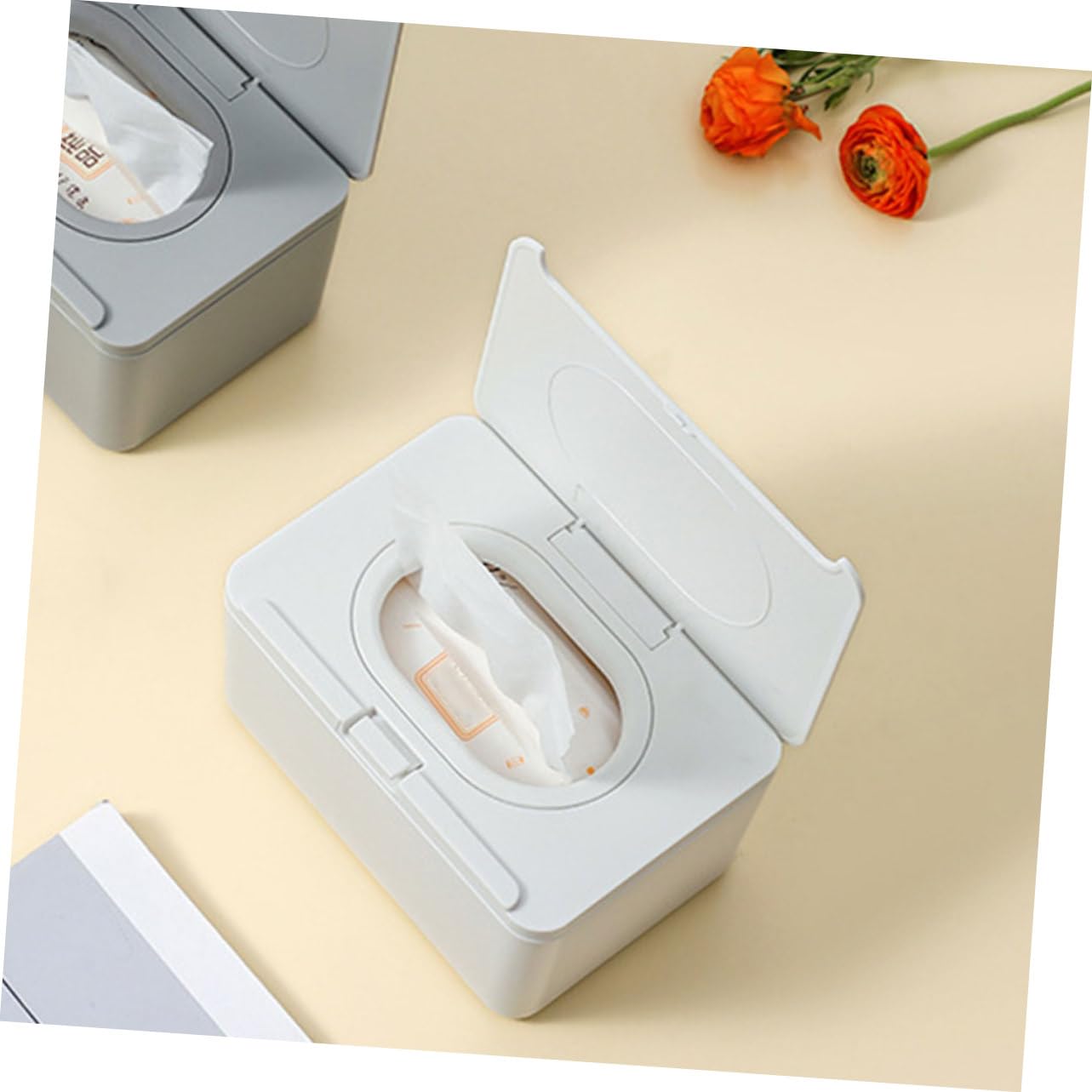 Hohopeti 2 Dispenser Salviettine Scatola Portatile per Salviette Umidificate e Asciutte Contenitore per Uso Casa e