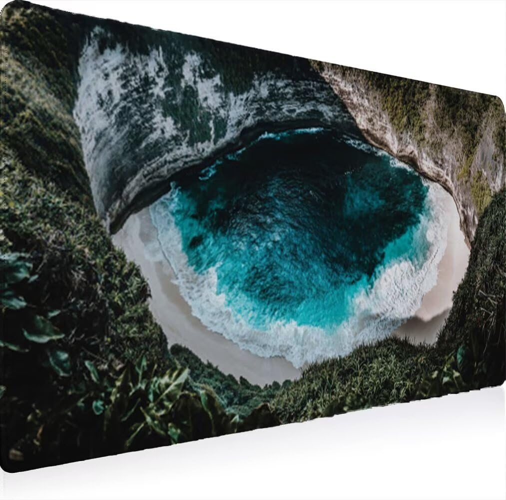 W0G1-178 podkładka pod mysz do gier, 150 x 80 cm, rozszerzona, duża, ultracienka, poprawia szybkość i dokładność, antypoślizgowa gumowa podstawa, teksturowana, odporna na zużycie, nadaje się do prania