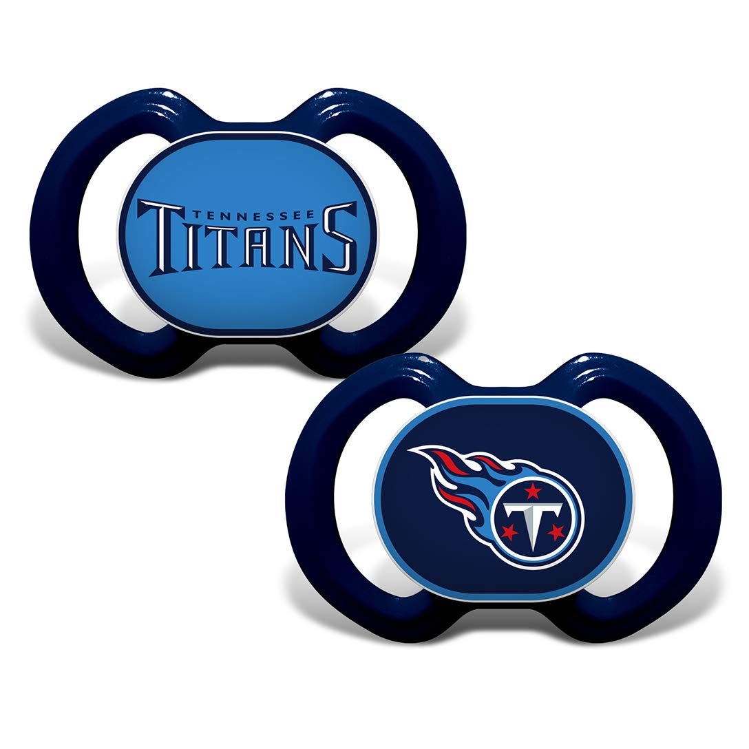 BabyFanatic Pacifier 2-Pack - NFL Tennessee Titans - Officially Licensed League Gear