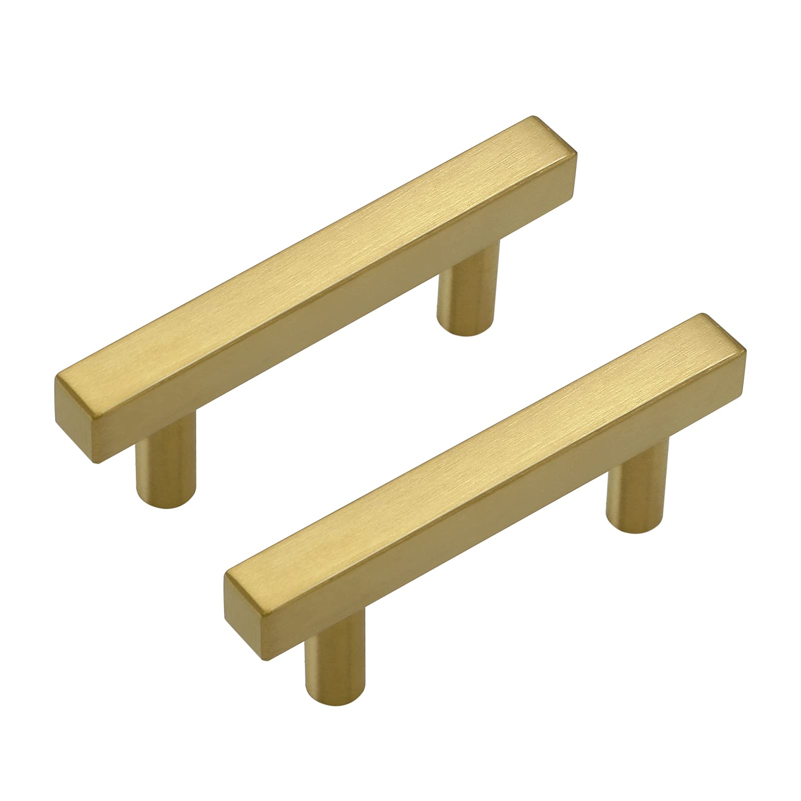 LONTAN 5 Pack Gold Kitchen Handles 64mm Gold Cupboard Handles Cabinet Hardware Drawer Pulls Kitchen Cupboard Furniture Stainless Steel