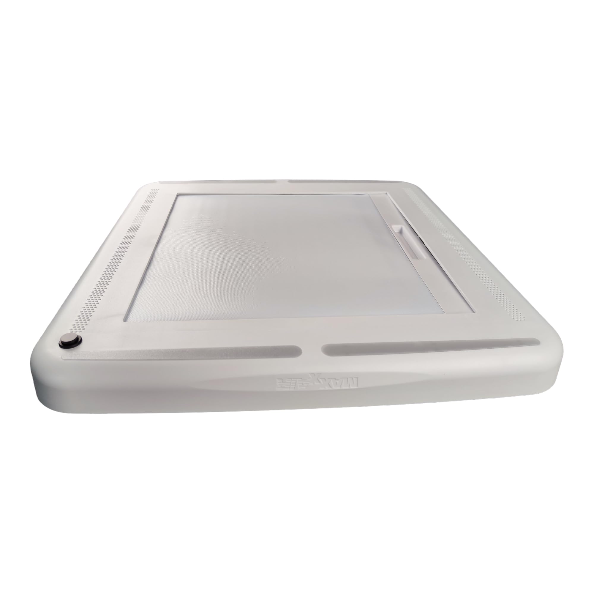 Maxxair Maxxshade - Cadre intérieur avec LED - Store occultant pour lucarne de toit Maxxfan Deluxe - 35 x 35 et 40 x 40 cm - Store pour camping-car, fenêtre de toit, lucarne - Blanc