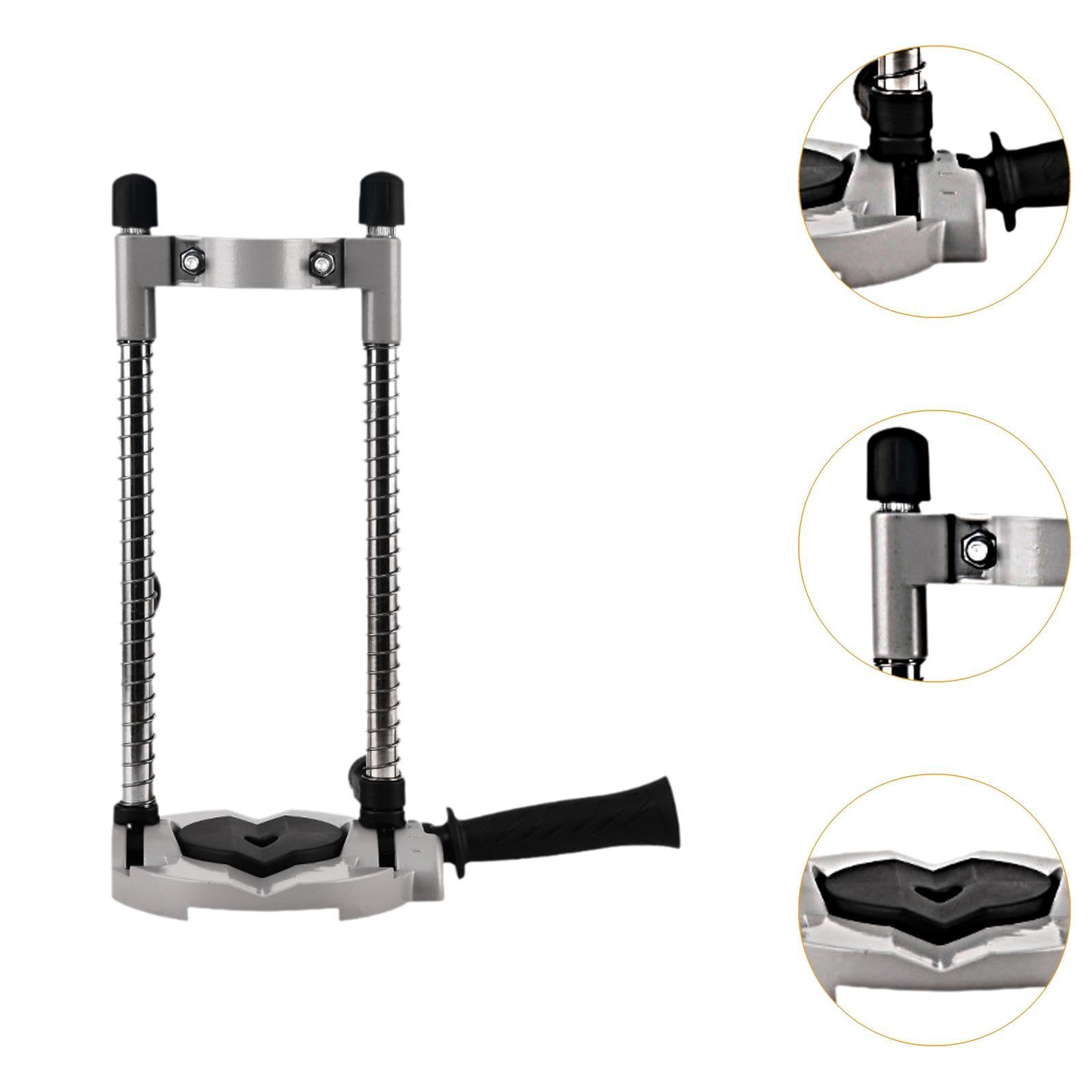 Soporte Vertical para Taladro, Soporte de Posicionamiento para Taladro Eléctrico, Guía para Taladro, Montaje de Aleación de Aluminio, Altura Ajustable
