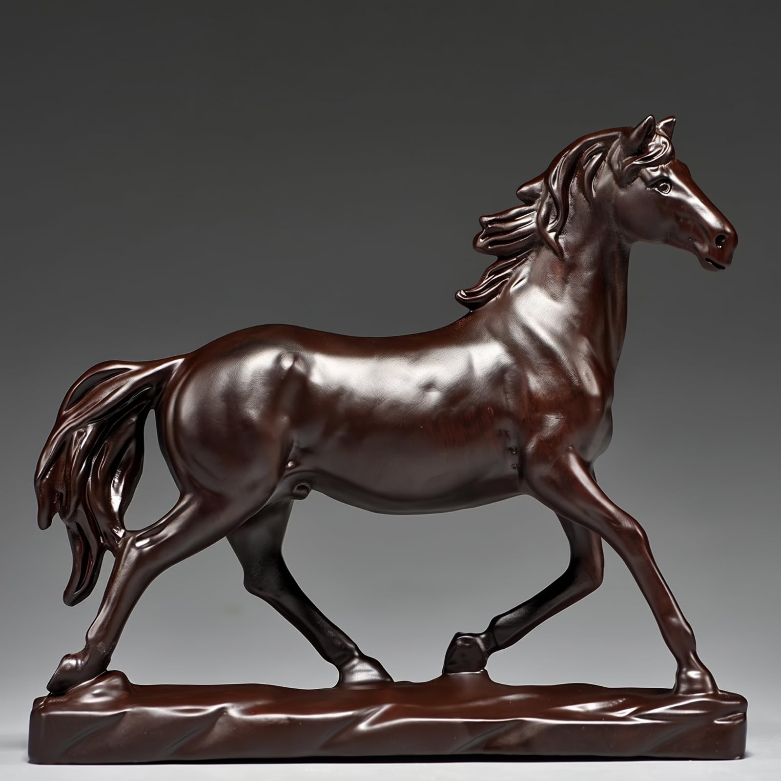 Colcolo Statuetta di per Soggiorno | Finitura Scura brillante, Scultura di, Tradizionale, ngresso, 40 Cm