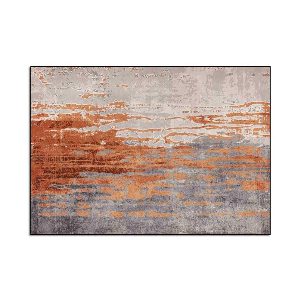 Dywanik bardzo duże prostokątne dywany retro postarzany szary cementowy pomarańczowy paski do salonu sypialni kuchni dywan 80 x 120 cm