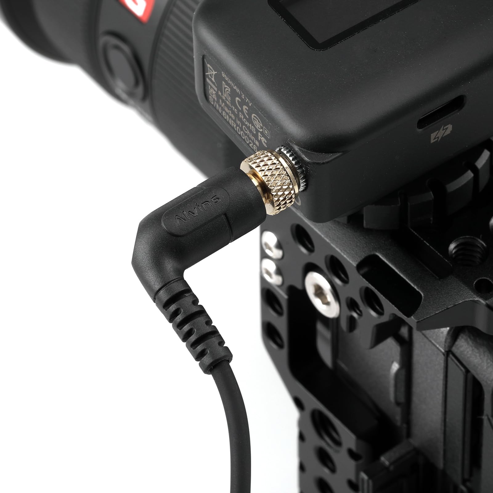 Alvin's Cables Câble timecode tentacule pour Sony FX3|FX30|A7S3|Caméra A1, câble timecode avec verrouillage TRS de 3,5 mm vers micro USB pour Deity TC-1, générateur de code temporel Tentacle SYNC E 35