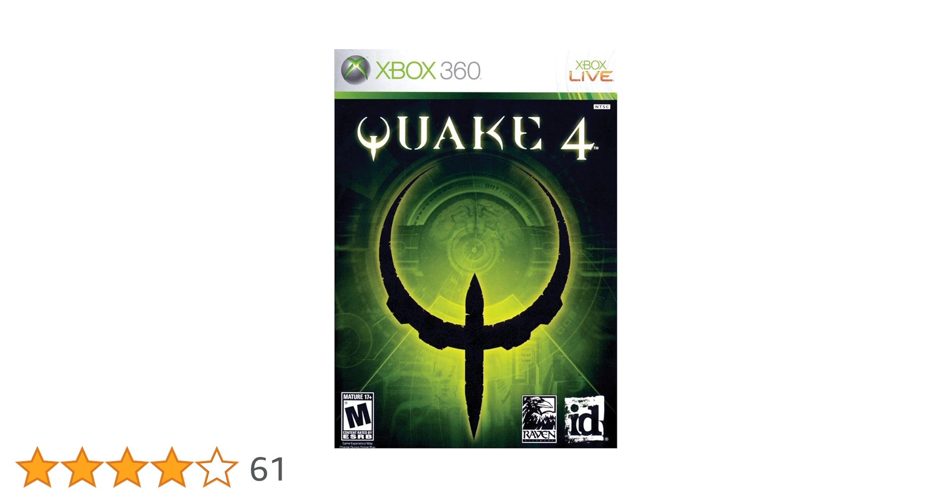 Nintendo Switch quake4  xbox360 Quake 4 - Xbox 360 Standard Edition: Xbox 360: Video Games
