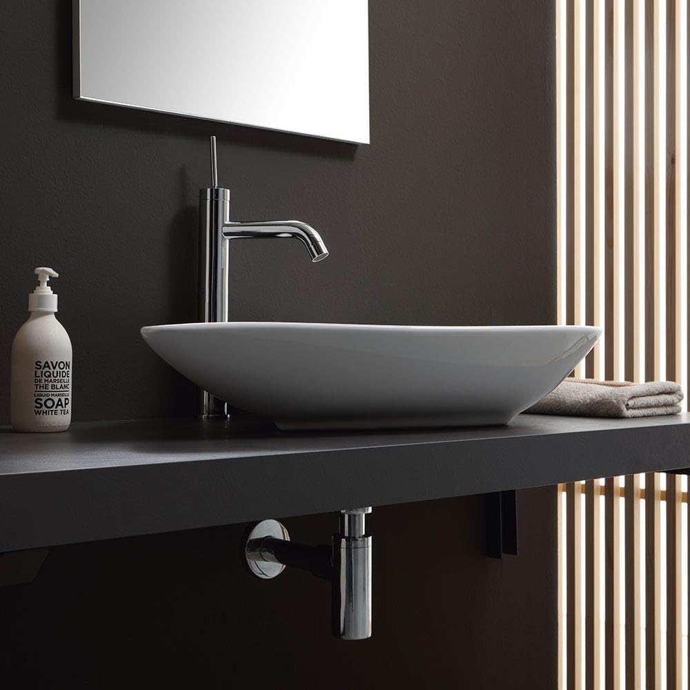 Kiamami Valentina - Lavabo Da Appoggio Forma A Goccia In Ceramica Design Moderno