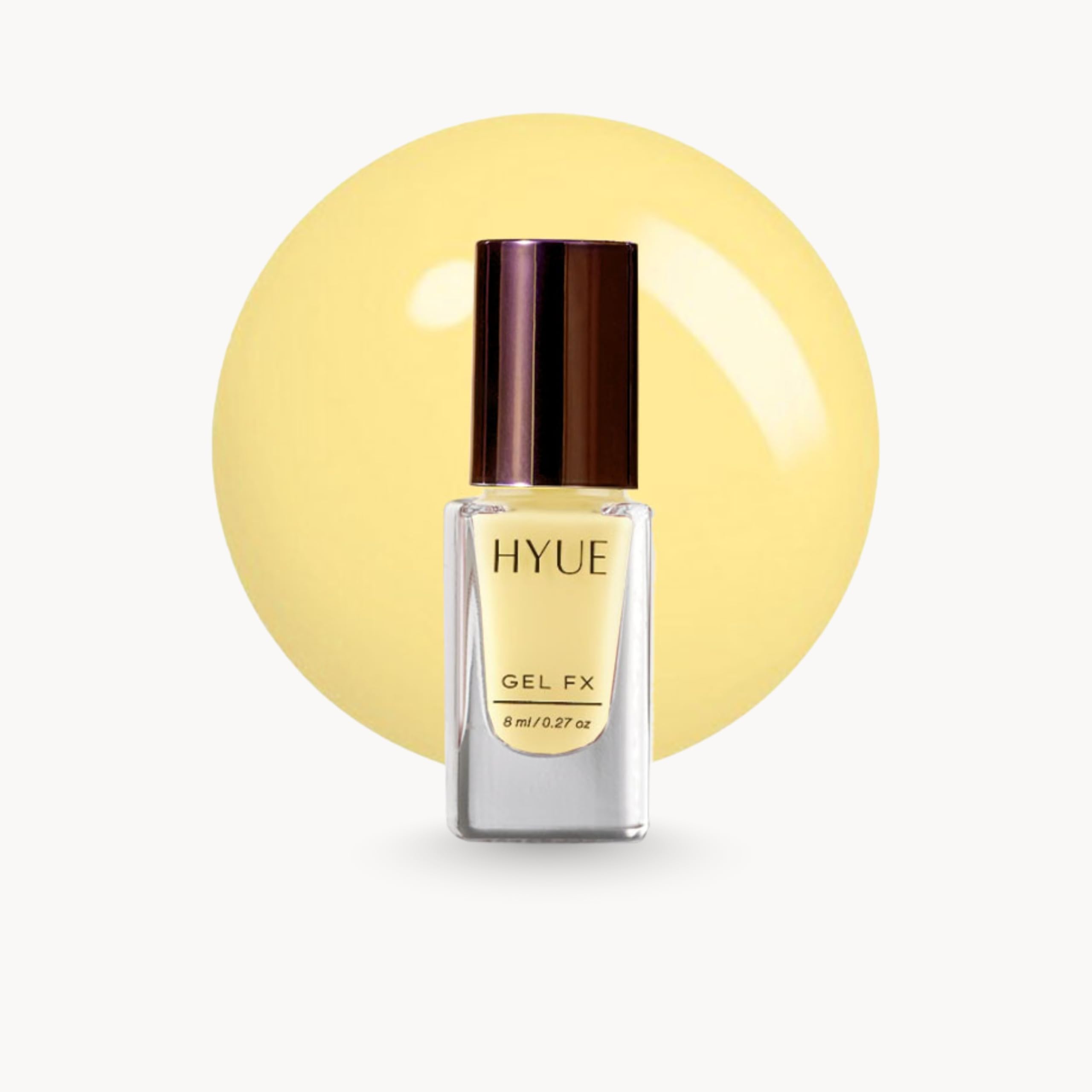 HYUE Gel FX Nail Paint (CANARY BUTTER) | HYUE Gel FX Nail Paint | Canary Butter | 8ml | Ultra-Glossy Shine | Long-Lasting Wear | Chip-Resistant Formula | Quick-Drying | High-Impact Glossy Finish | 22 Shades
